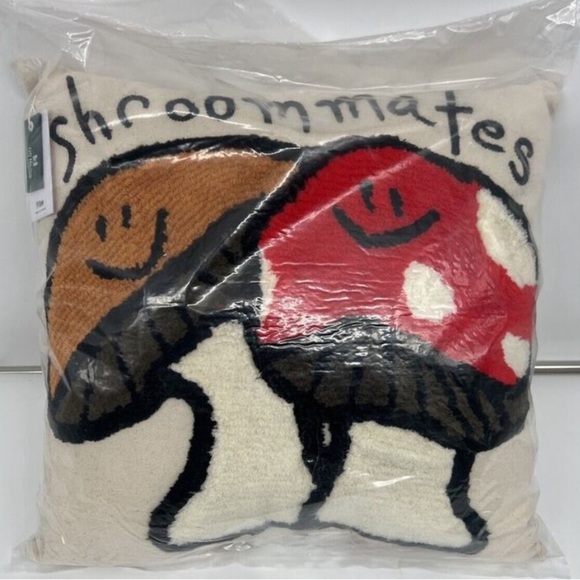 NWT Urban Outfitters Shroommates Throw Pillow - Picture 3 of 5